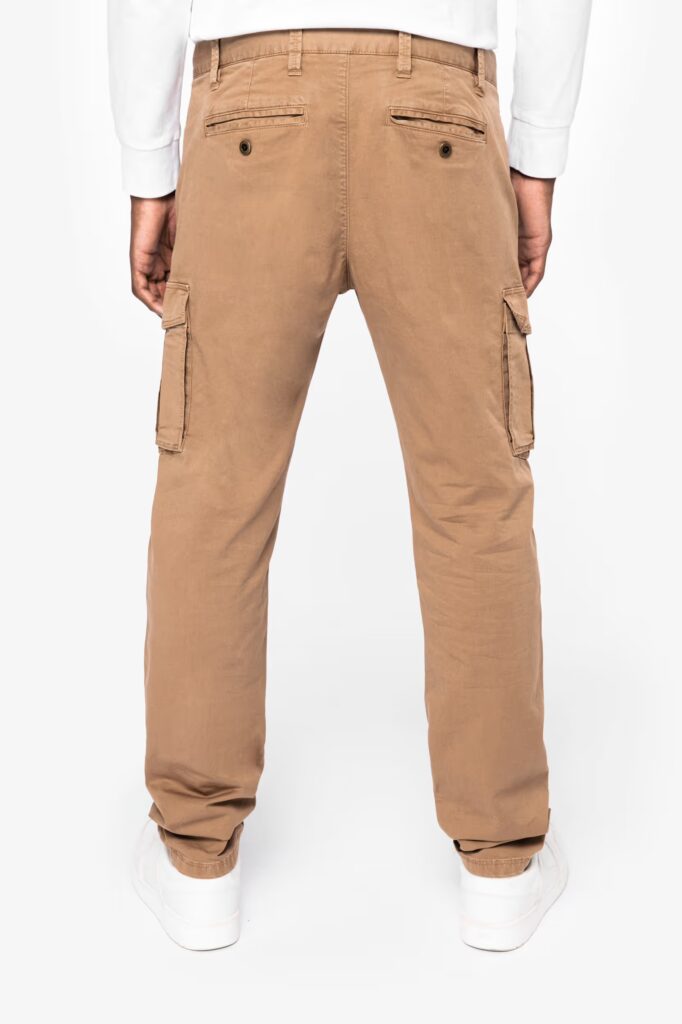 Pantalon cargo écoresponsable délavé homme