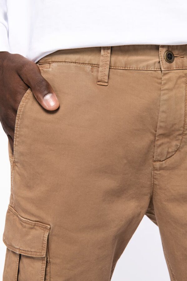 Pantalon cargo écoresponsable délavé homme