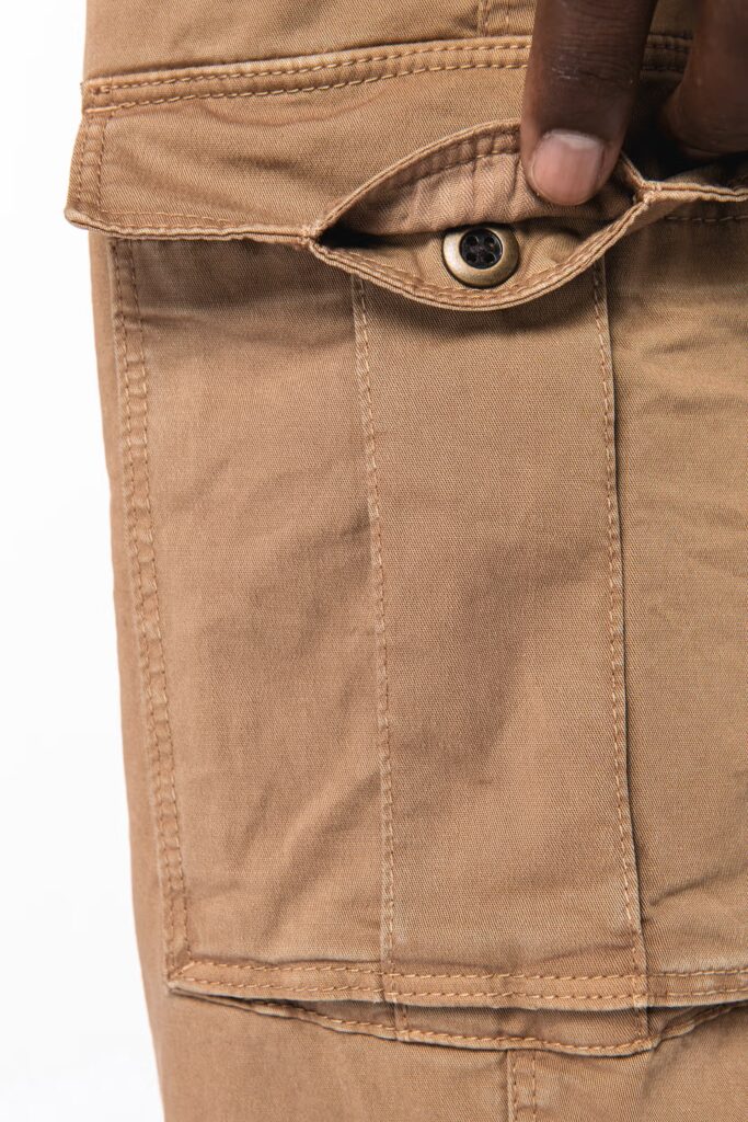 Pantalon cargo écoresponsable délavé homme