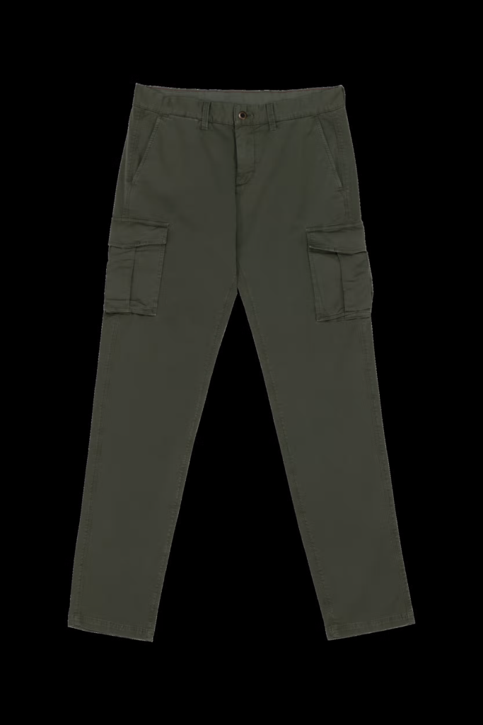 Pantalon cargo écoresponsable délavé homme