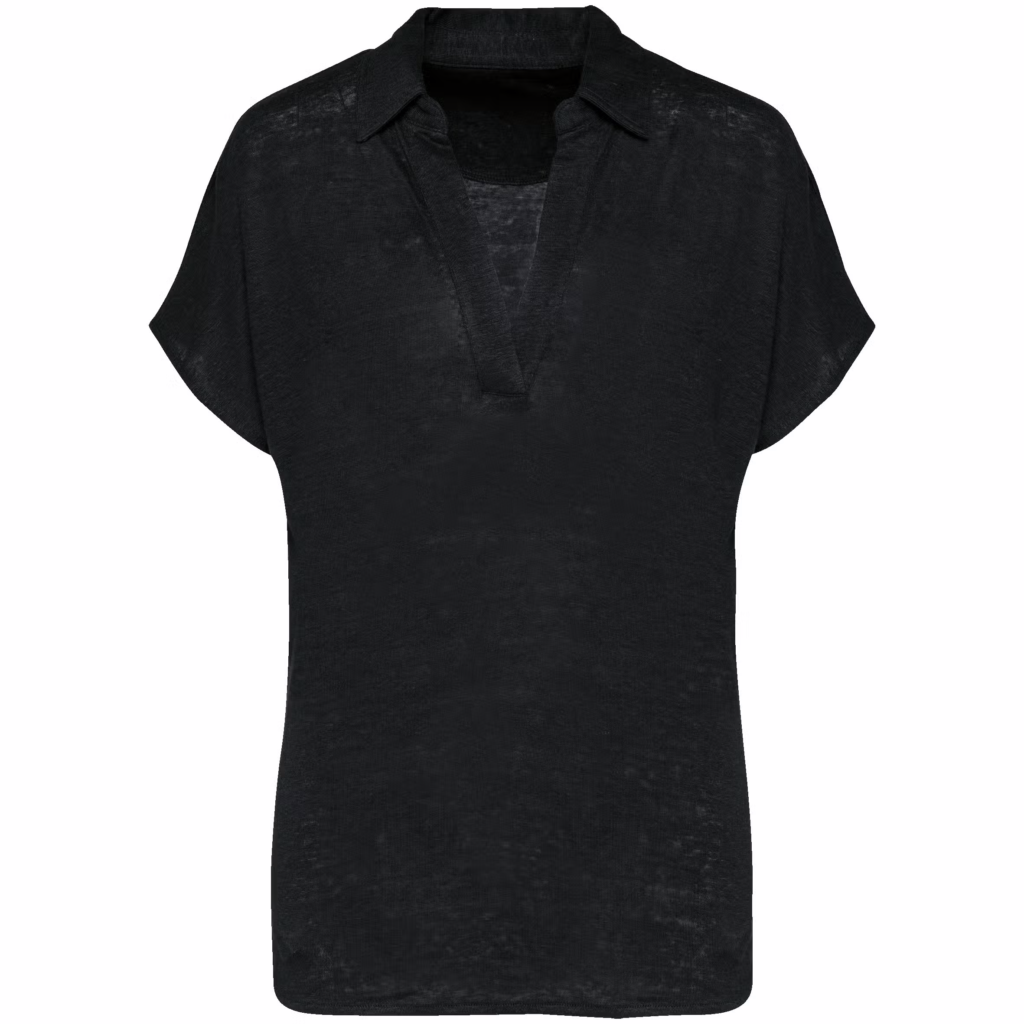 Polo en lin femme