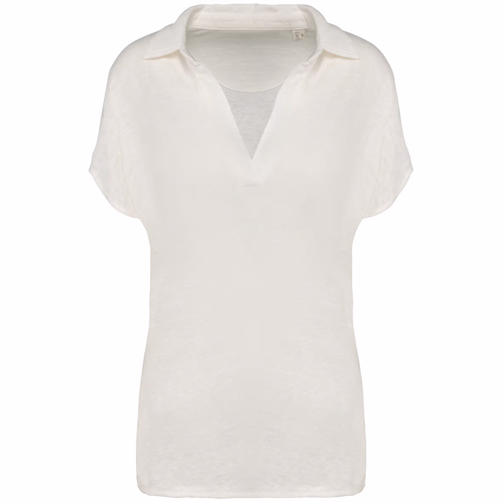 Polo en lin femme