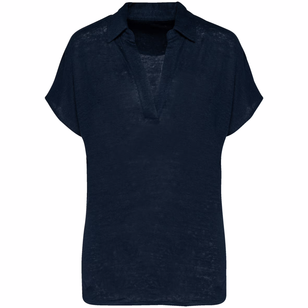 Polo en lin femme