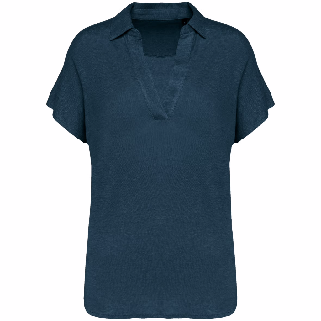 Polo en lin femme