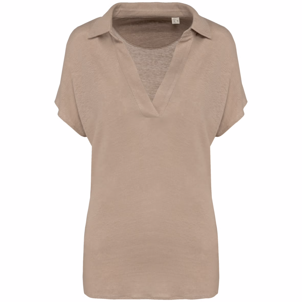 Polo en lin femme