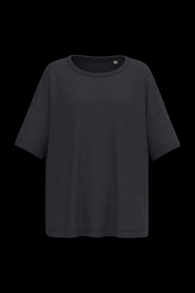 T-shirt écoresponsable slub oversize femme