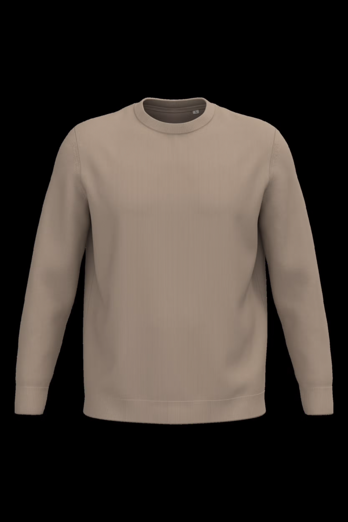 Pull écoresponsable à col rond homme