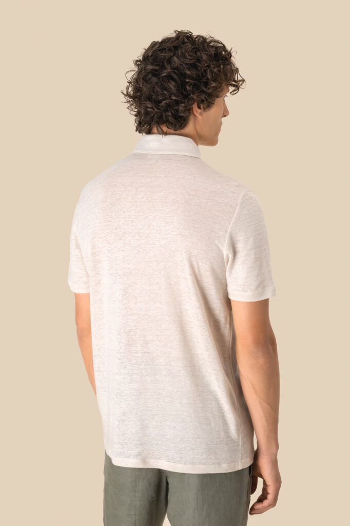 Polo lin homme