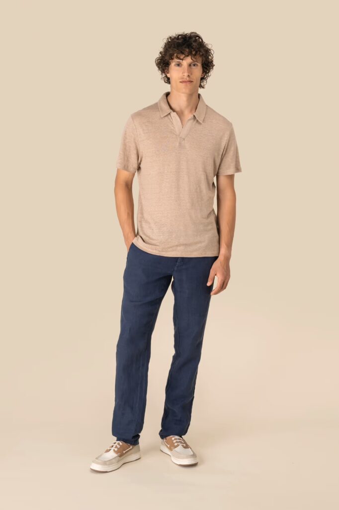 Polo en lin homme