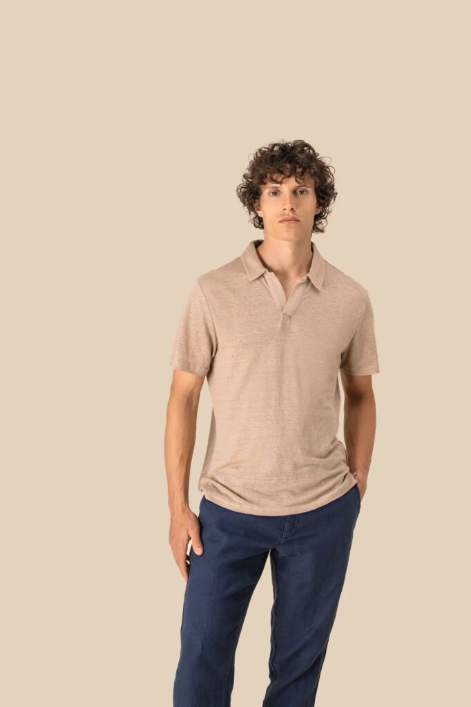 Polo en lin homme