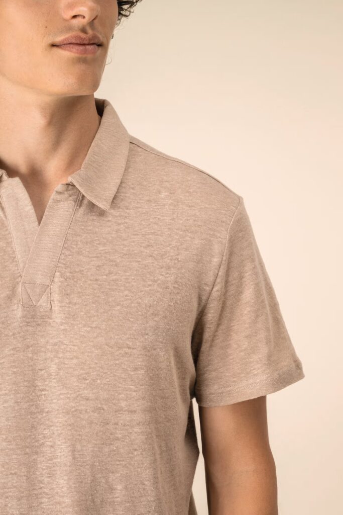 Polo en lin homme