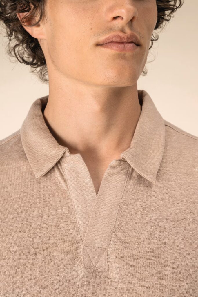 Polo en lin homme