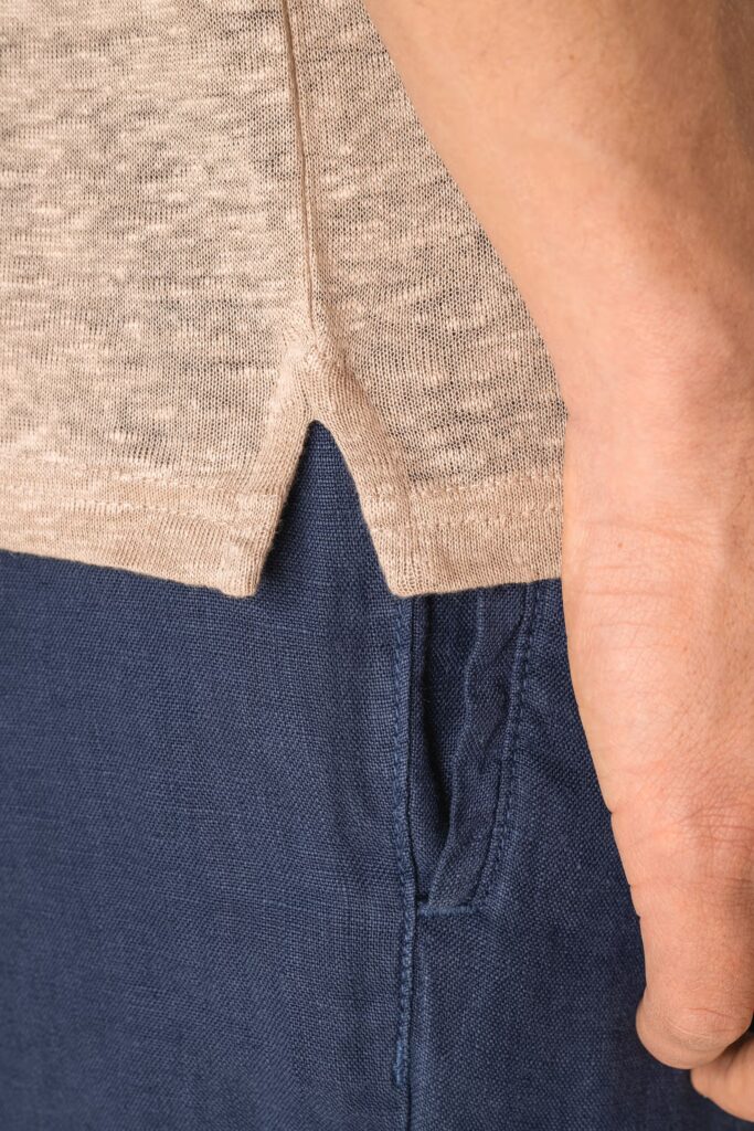 Polo en lin homme