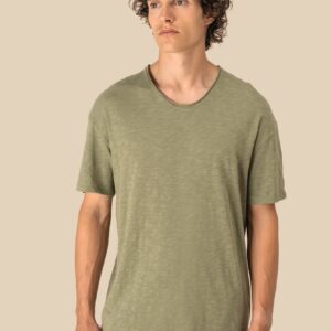 T-shirt écoresponsable col slub à épaules tombantes homme – Image 3