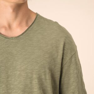 T-shirt écoresponsable col slub à épaules tombantes homme – Image 6