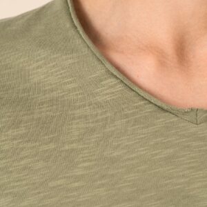 T-shirt écoresponsable col slub à épaules tombantes homme – Image 7