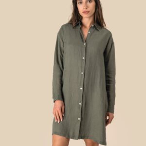 Robe chemise en lin femme – Image 2