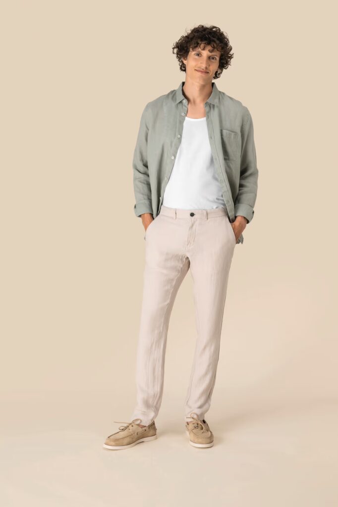 Pantalon en lin homme