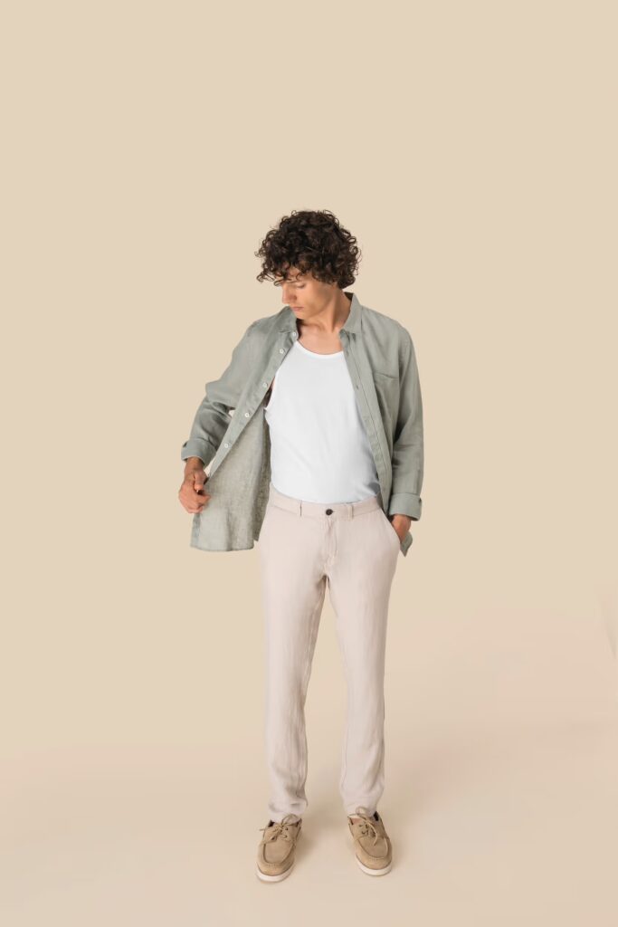 Pantalon en lin homme