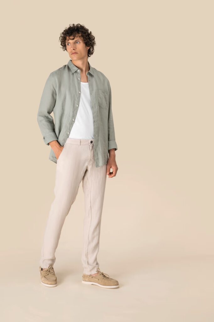 Pantalon en lin homme