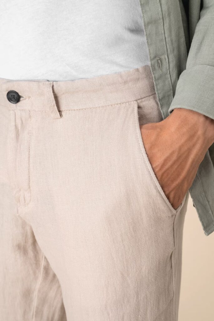 Pantalon en lin homme