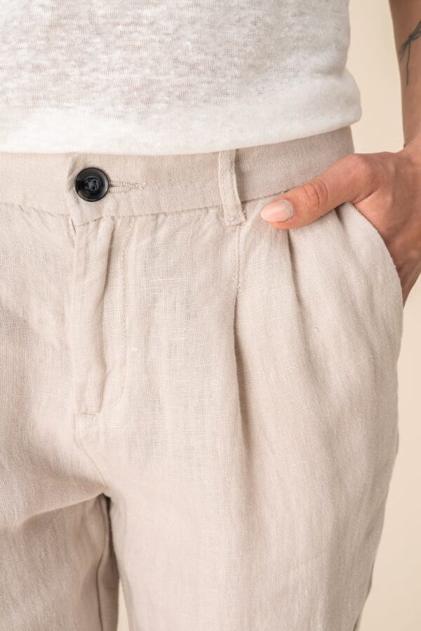 Pantalon en lin femme