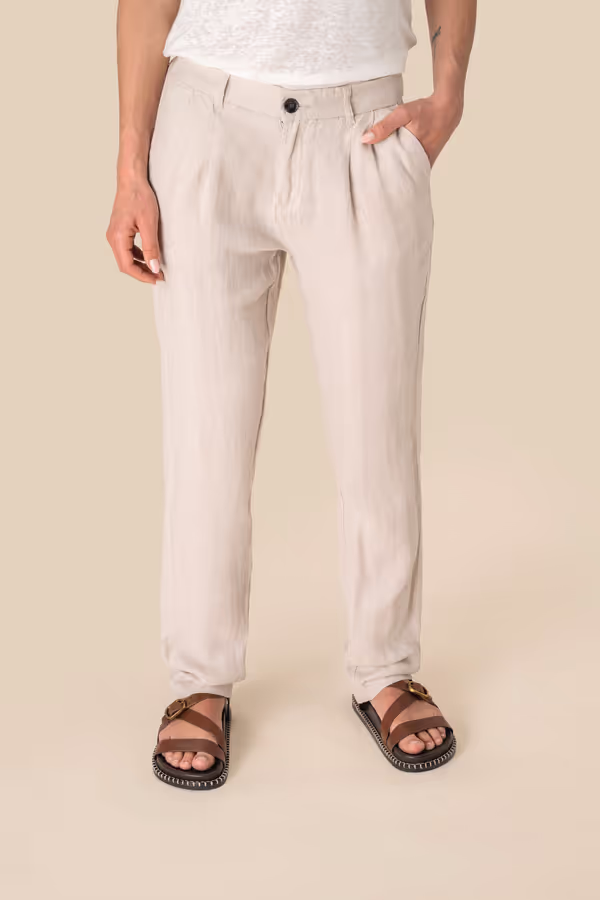 Pantalon en lin femme