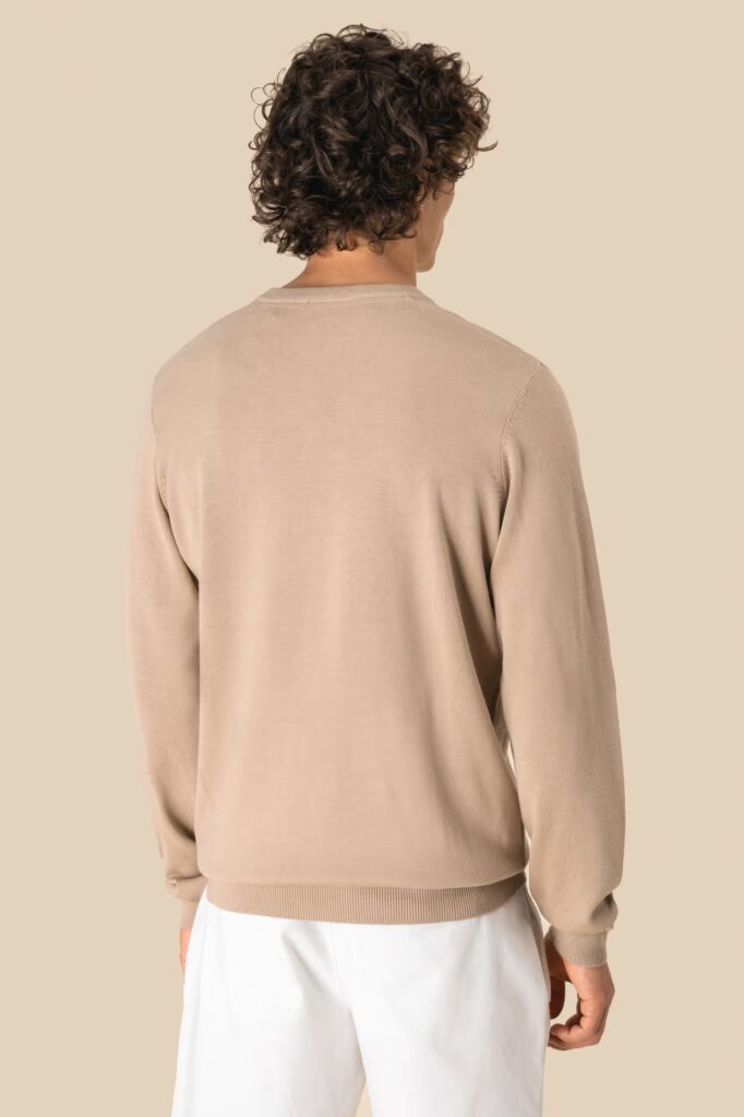Pull écoresponsable à col rond homme