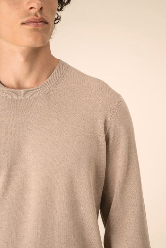 Pull écoresponsable à col rond homme
